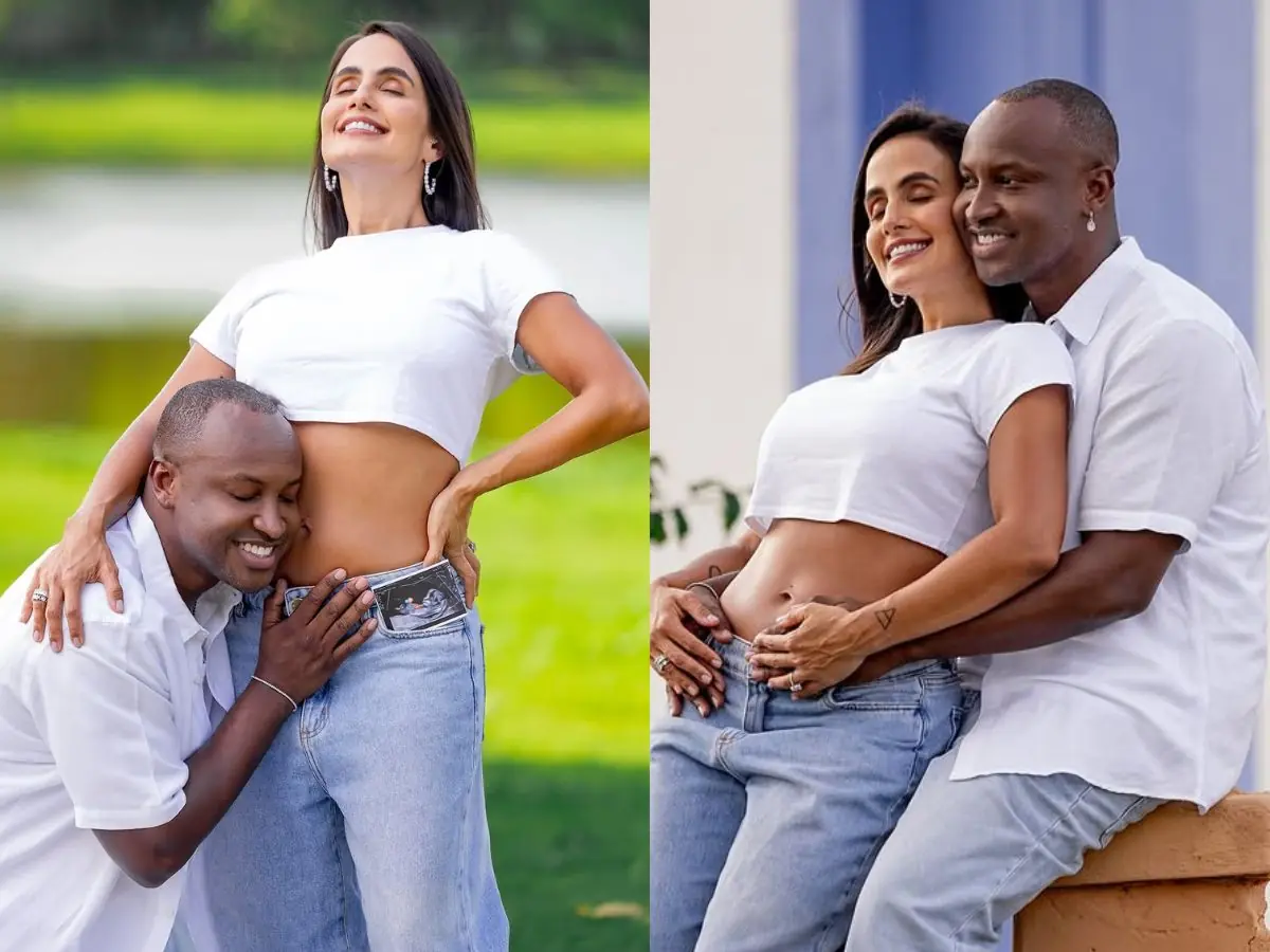 O bebê, que se chamará Bento, será o primeiro filho tanto de Carol quanto de Thiaguinho. O casal anunciou a gravidez publicamente em março deste ano e desde então tem compartilhado com os fãs momentos especiais dessa nova fase. (Foto: Instagram)