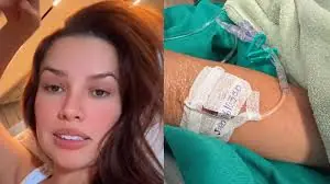 No hospital, os exames revelaram uma microfratura na parede direita do nariz. (Foto: Instagram)
